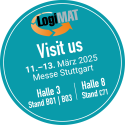 2025 LogiMAT Störer Button Stand KNAPP