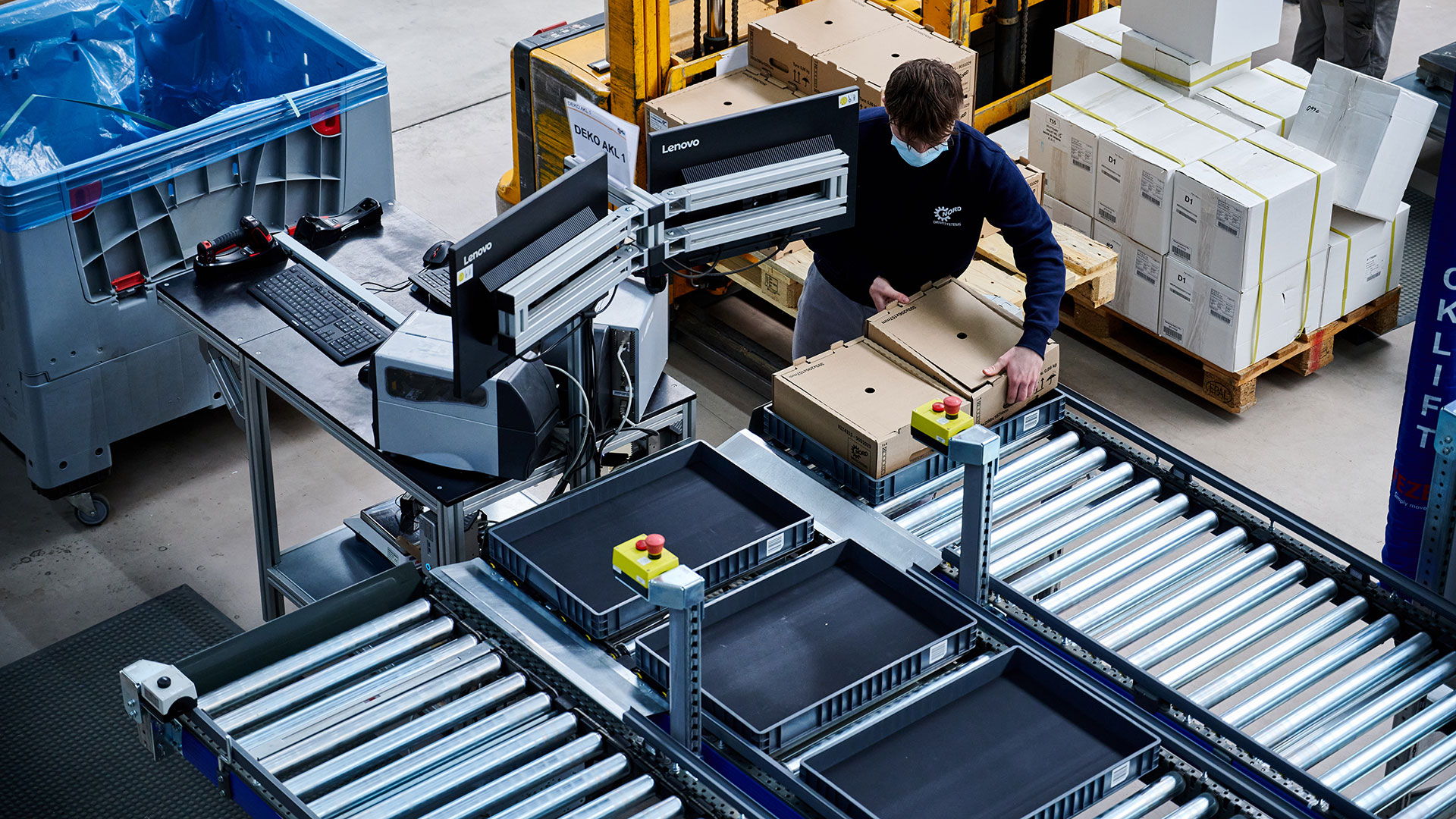 L’entrée des marchandises chez Getriebebau NORD