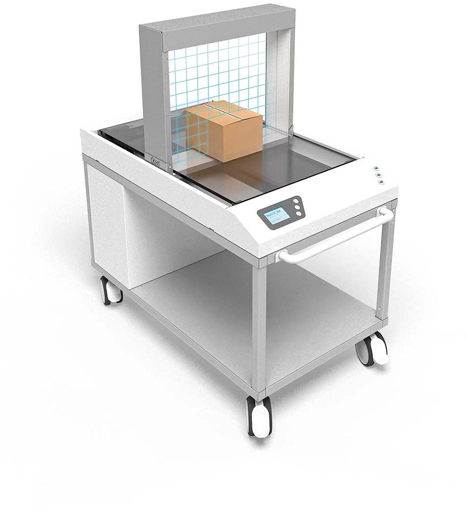 Das Stammdaten-Messgerät MultiScan erfasst automatisiert die logistisch relevante Stammdaten